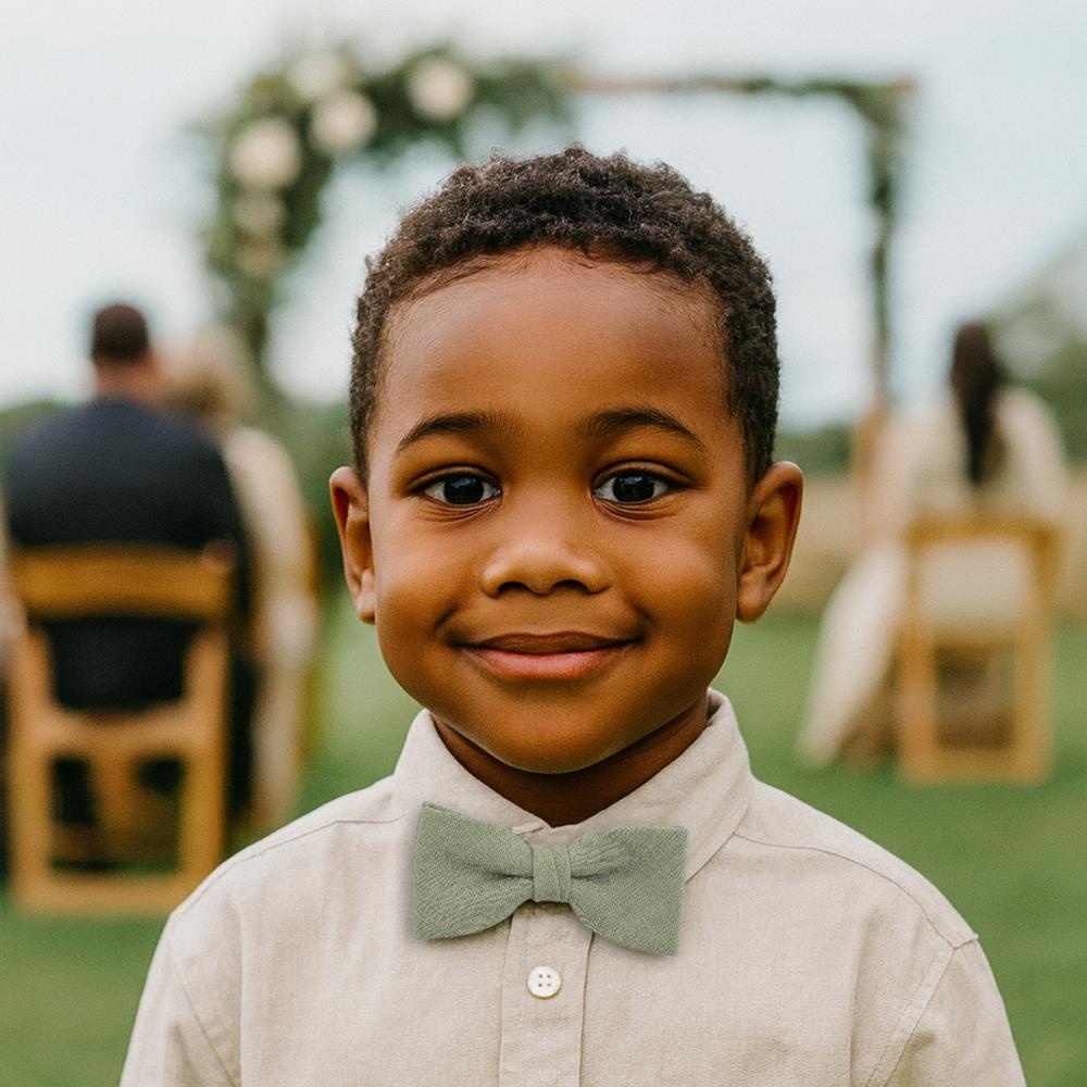 Kinderfliege Pastel Promise Sage - 1