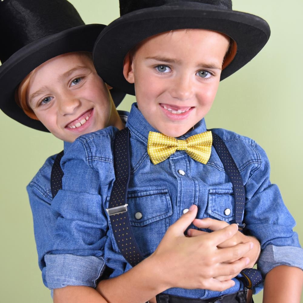 Kinderfliege Stijn Stippel ocker - 1