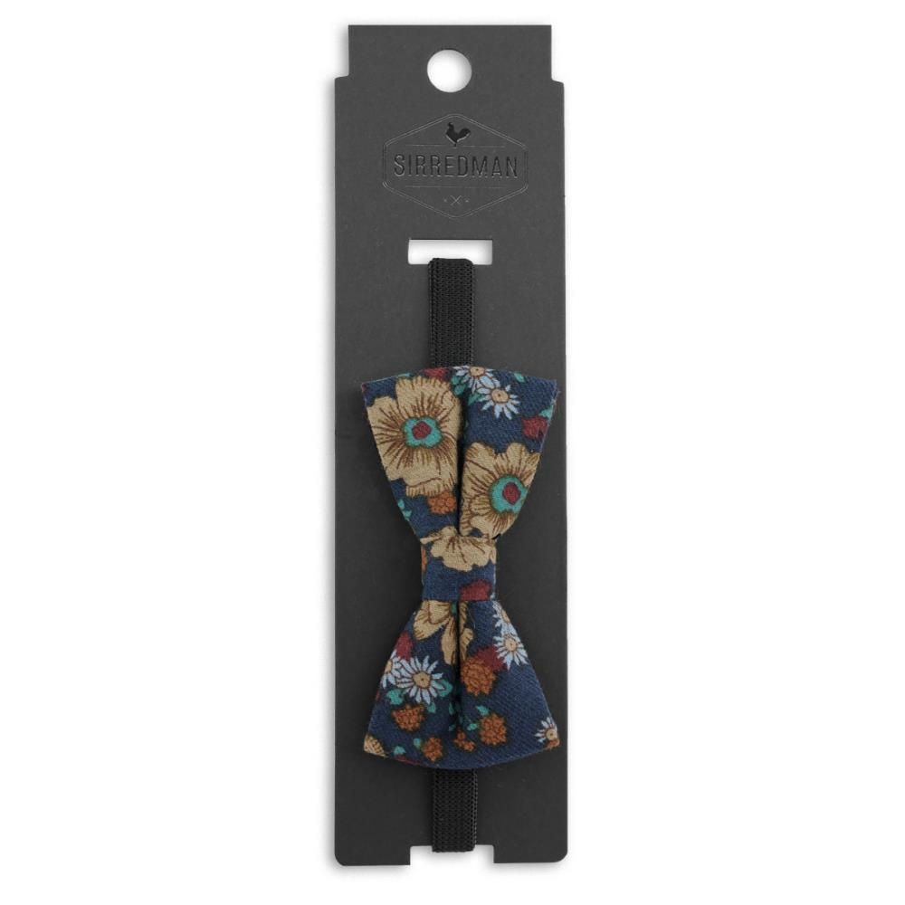 Kinderfliege Vintage Flower blau - 4