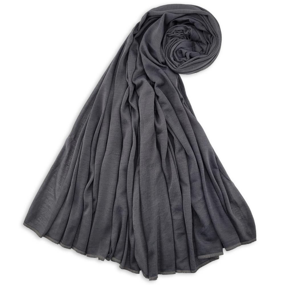 Kopftuch Polyester-Jersey einfarbig Anthrazit - 1