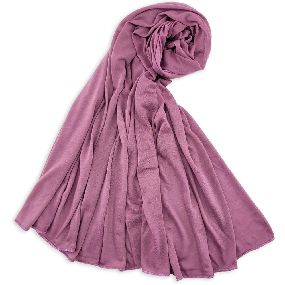 Kopftuch Polyester-Jersey einfarbig berry - 1