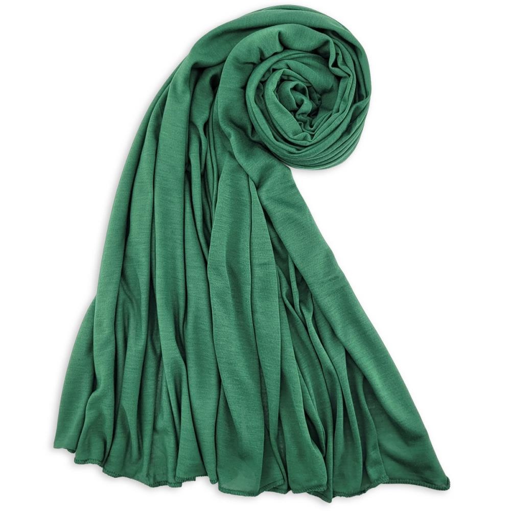 Kopftuch Polyester-Jersey einfarbig flaschengrün - 1