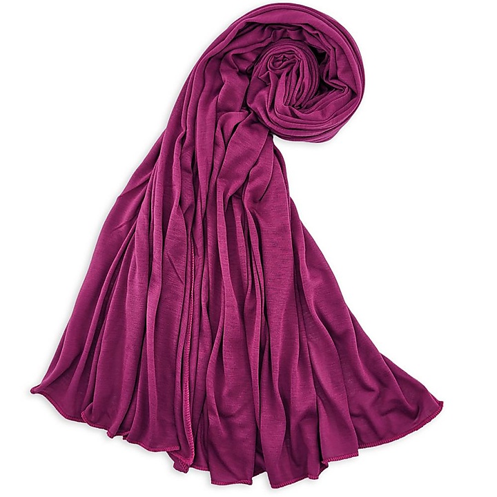 Kopftuch Polyester-Jersey einfarbig Fuchsie