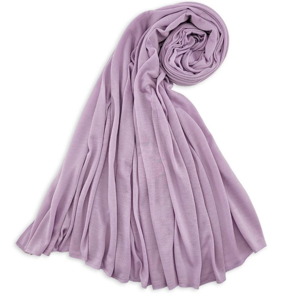 Kopftuch Polyester-Jersey einfarbig lila - 1