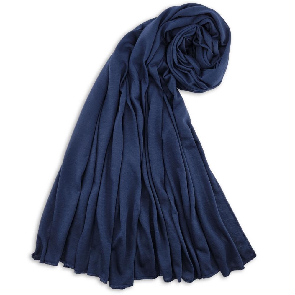 Kopftuch Polyester-Jersey einfarbig marineblau - 1