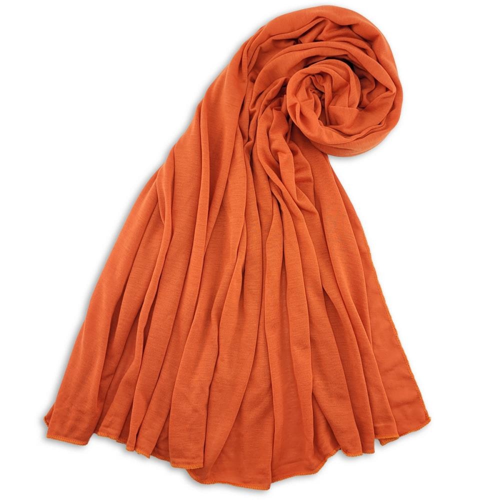 Kopftuch Polyester-Jersey einfarbig orange - 1