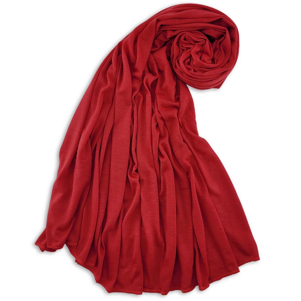 Kopftuch Polyester-Jersey einfarbig rot - 1
