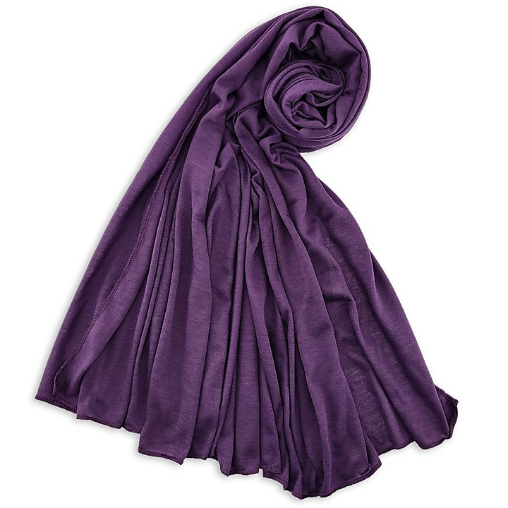 Kopftuch Polyester-Jersey einfarbig Violett