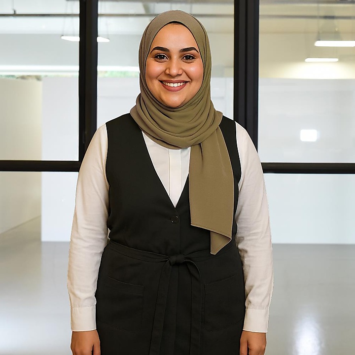 Kopftuch Polyester-Jersey uni khaki