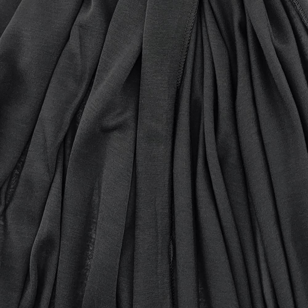 Kopftuch Polyester-Jersey uni schwarz - 3