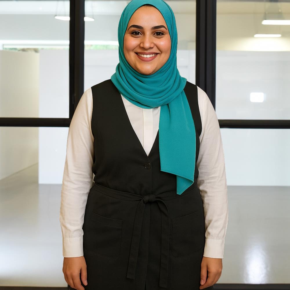 Kopftuch Polyester-Jersey uni türkis - 2