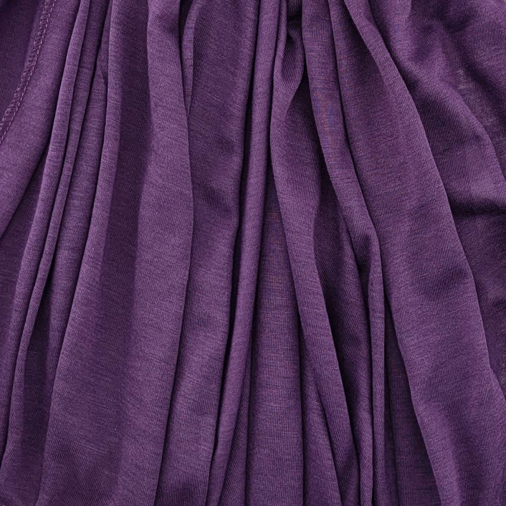 Kopftuch Polyester-Jersey uni Violett - 3