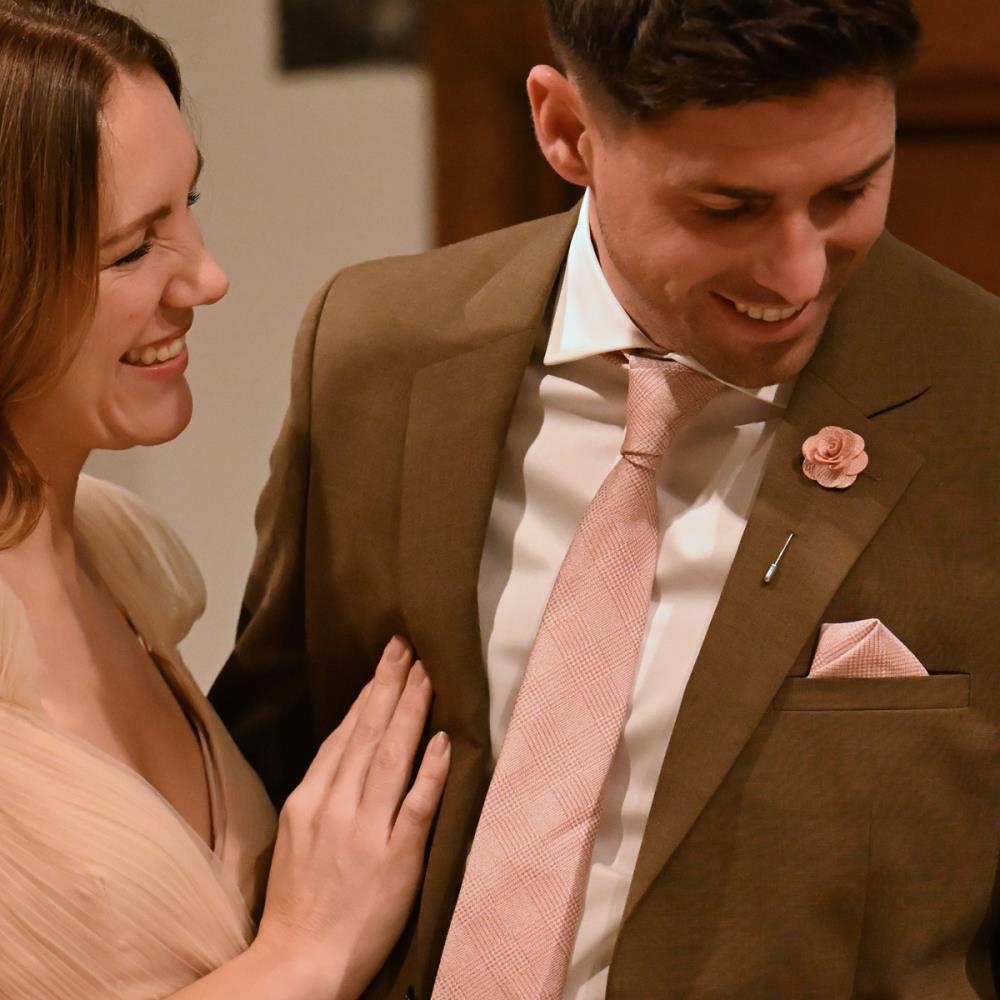 Krawatte Charming Charles Terracotta - 1