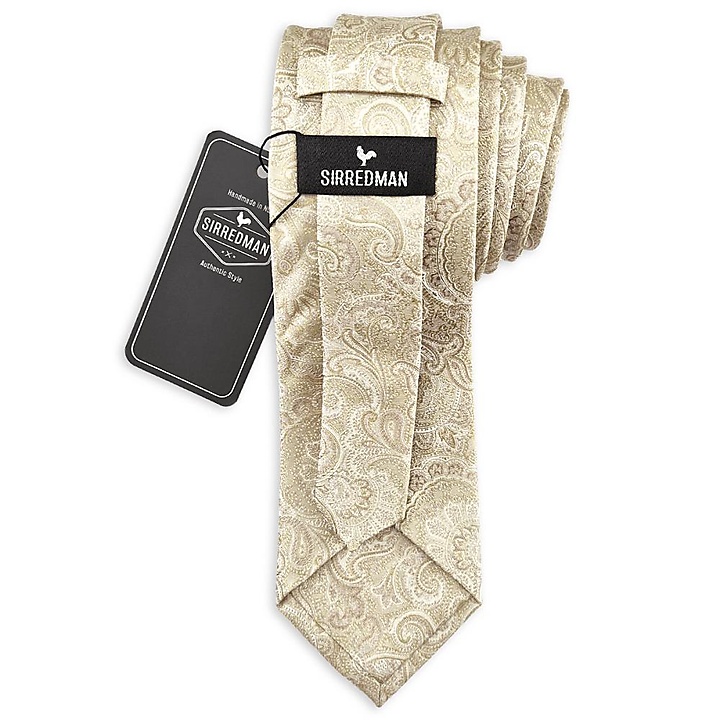 Krawatte Eternal Paisley Beige