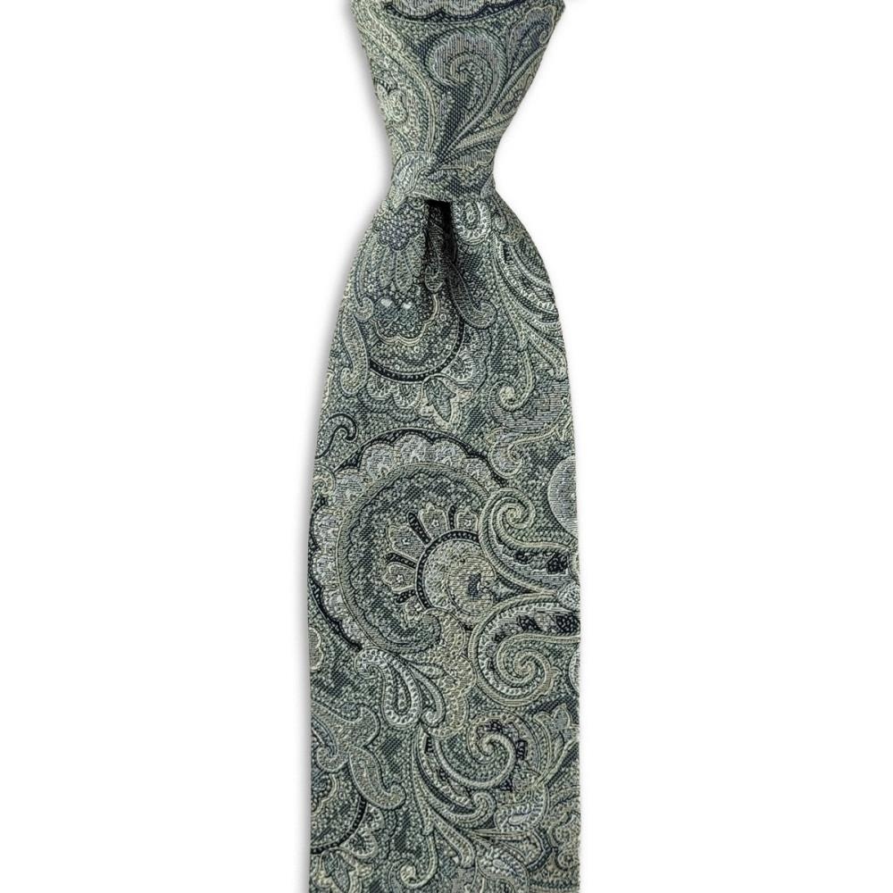 Krawatte Eternal Paisley Green - 1