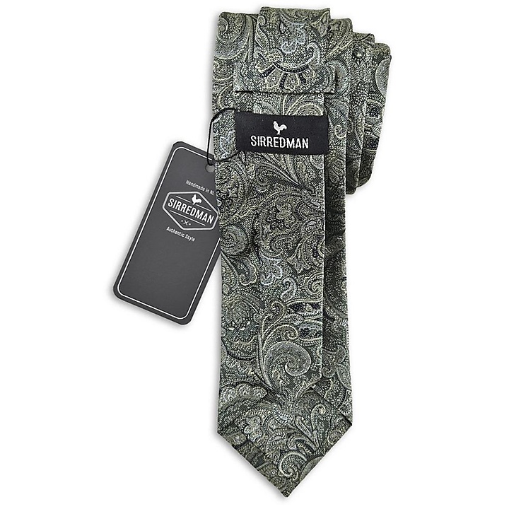 Krawatte Eternal Paisley Green
