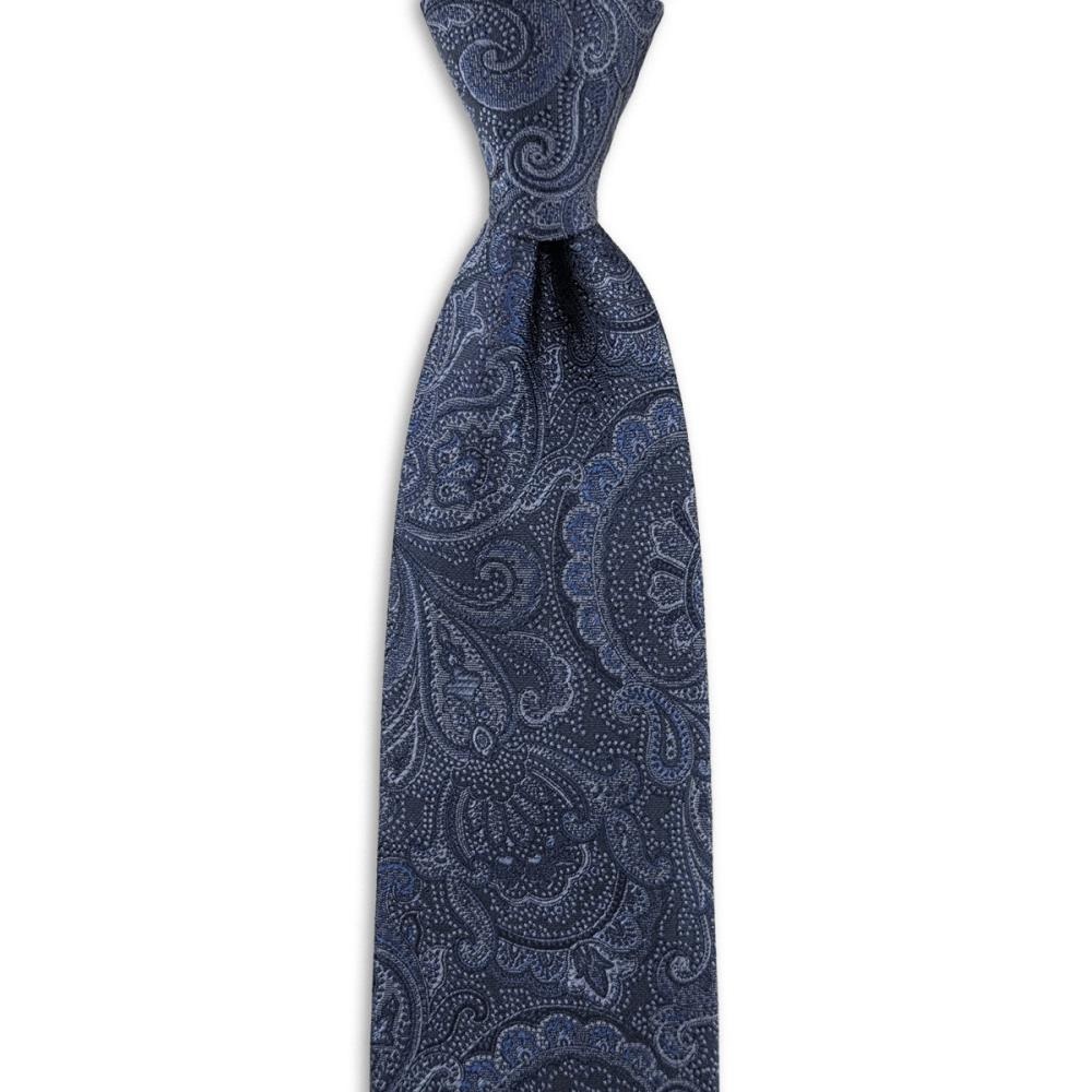 Krawatte Eternal Paisley Navy - 1