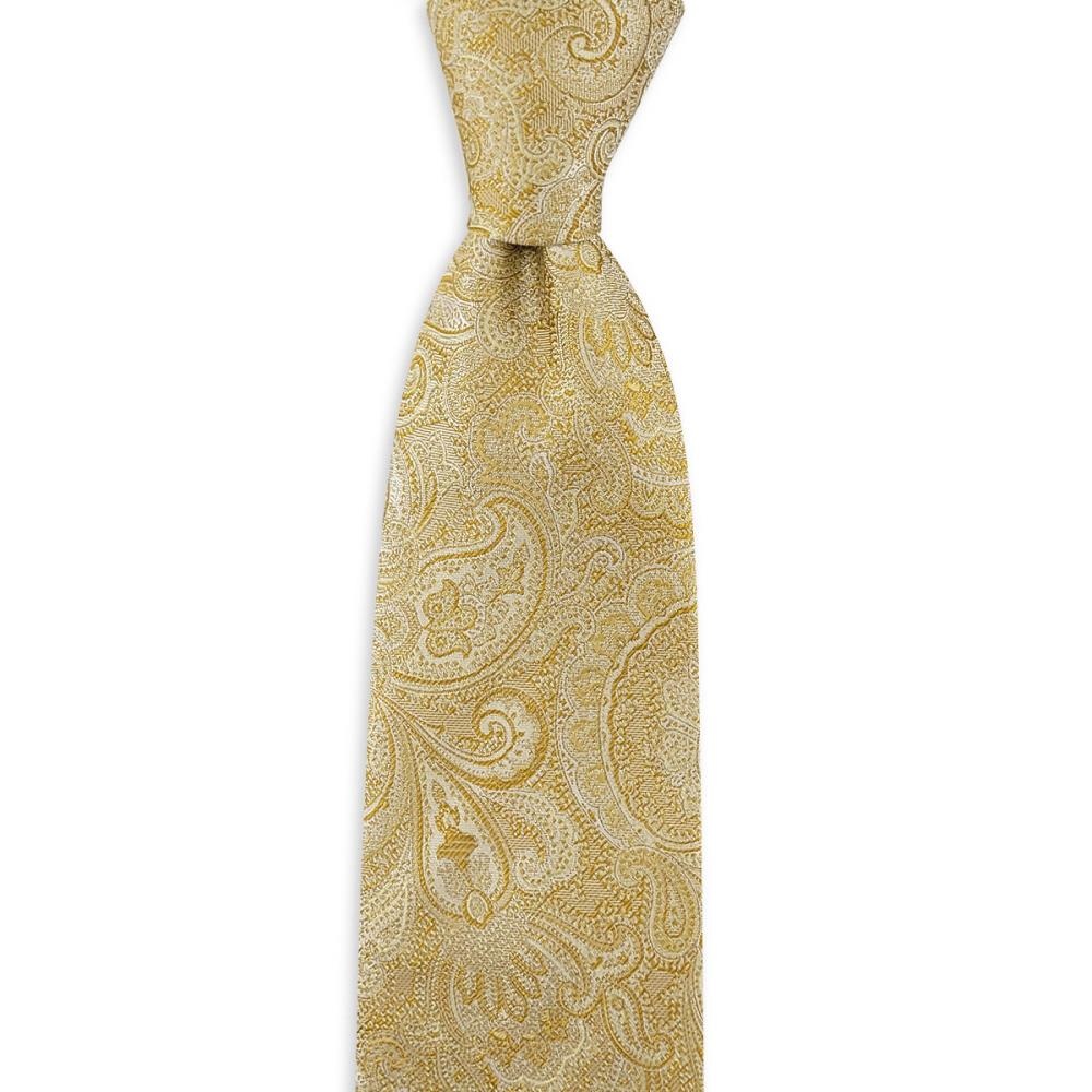 Krawatte Eternal Paisley Yellow - 1