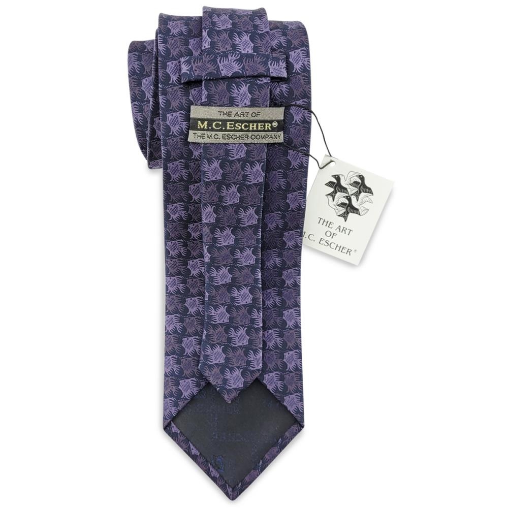 Krawatte Fish Birds purple - 3