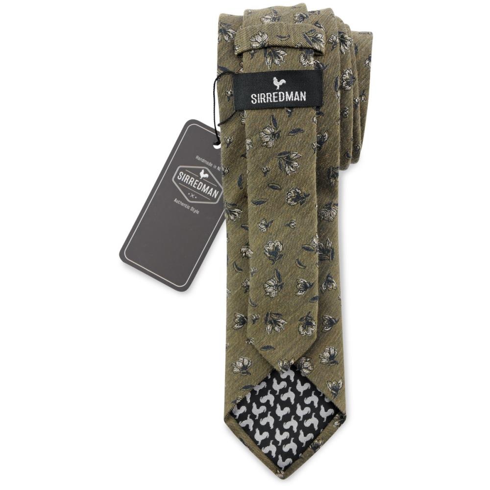 Krawatte Flower Finesse khaki - 2