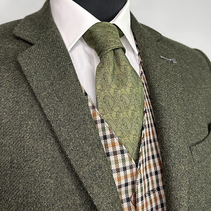 Krawatte Horseman green
