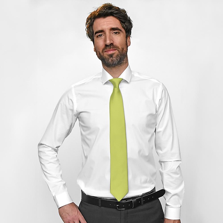 Krawatte Kiwi grün repp