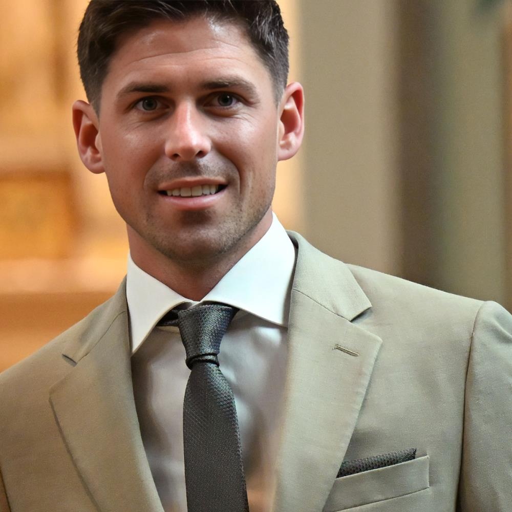 Krawatte Majestic Mist Dark Green - 1