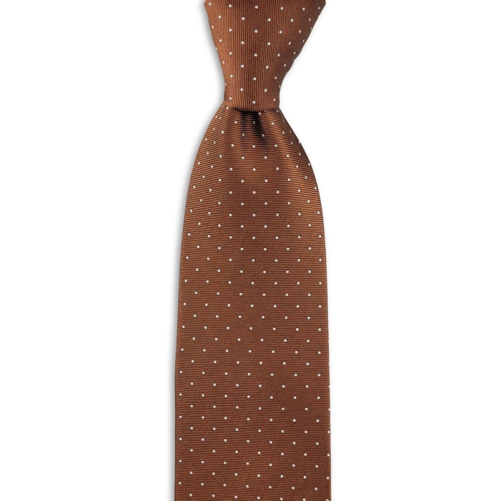Krawatte Mayfair Dots Rust - 1
