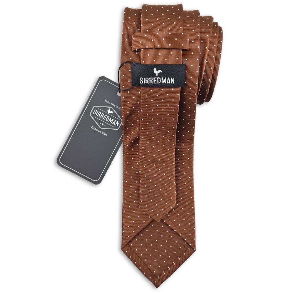 Krawatte Mayfair Dots Rust - 2