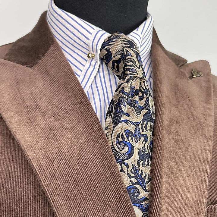 Krawatte Mozaic beige