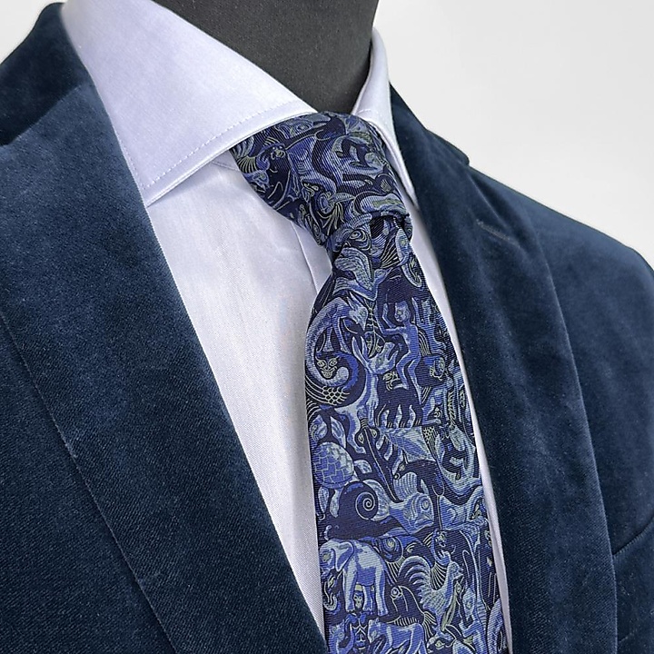 Krawatte Mozaic blue
