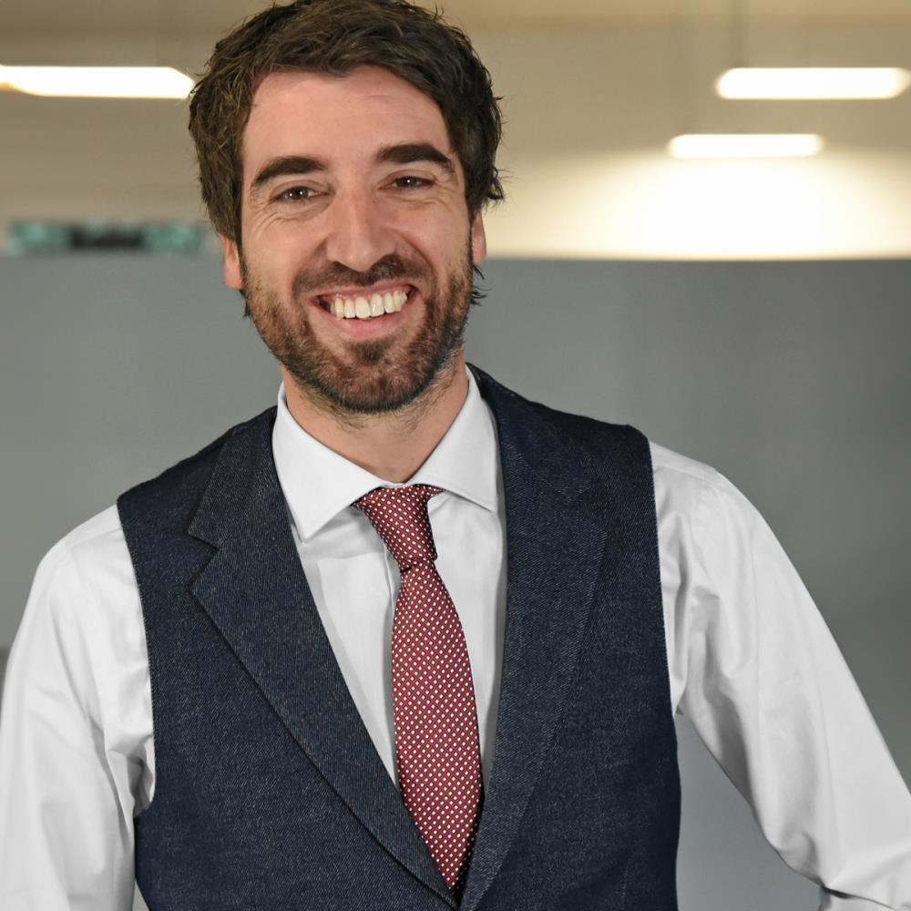 Krawatte muster navy rot - 1