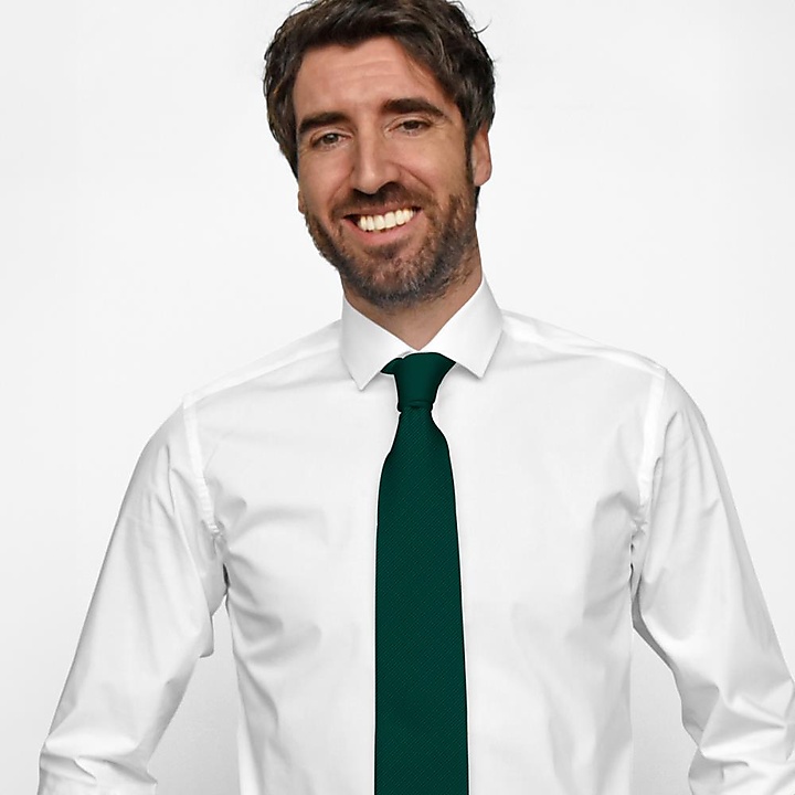 Krawatte seide flaschengrün repp