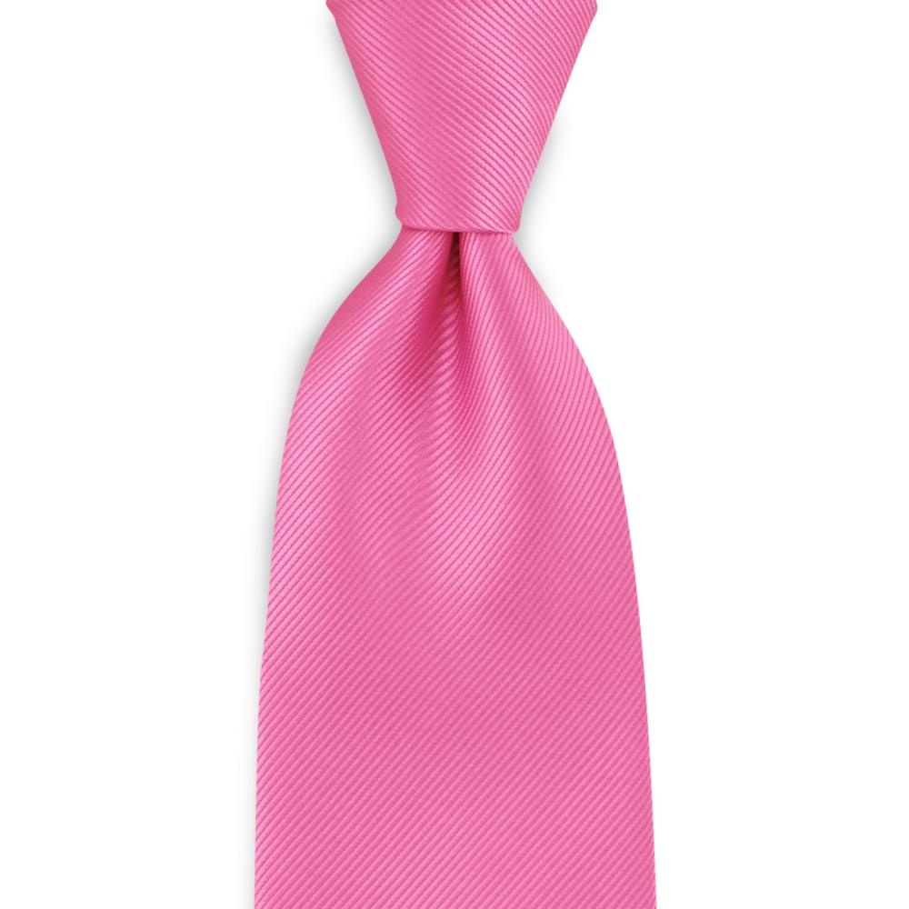 Krawatte seide rosa repp - 1