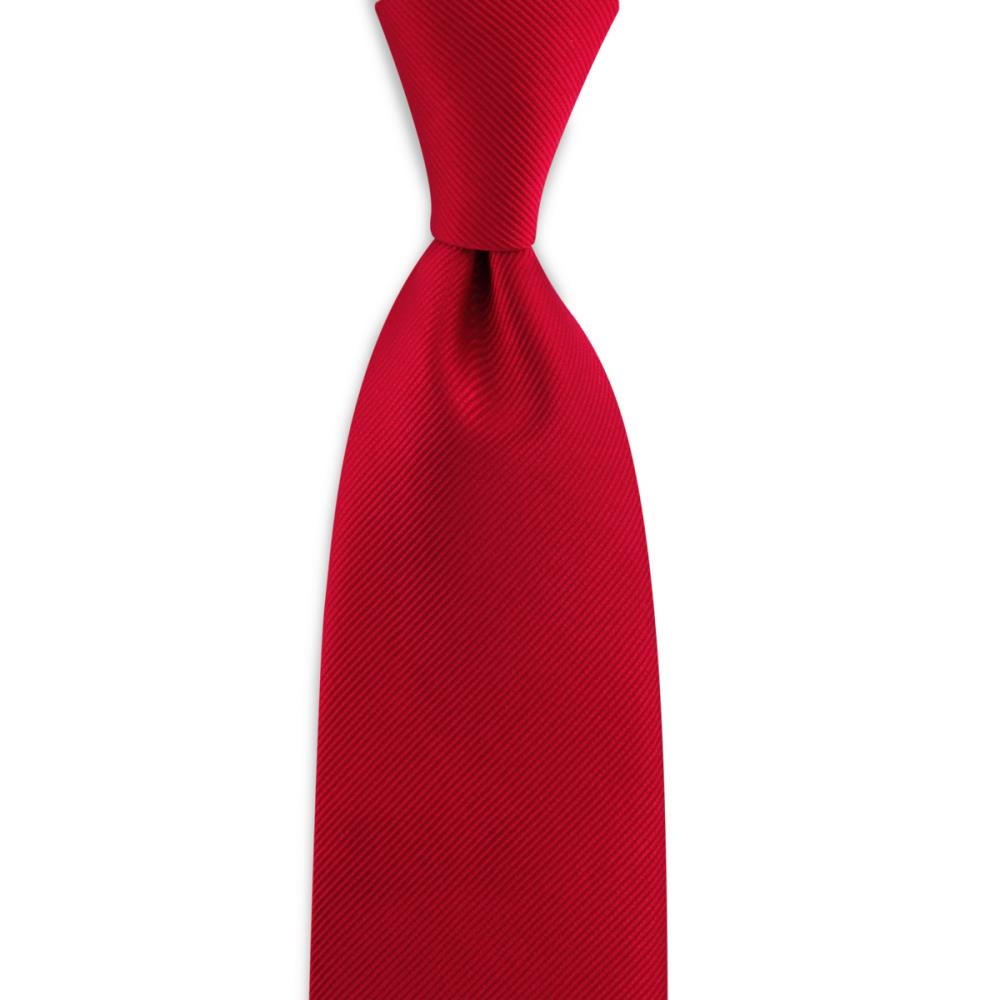 Krawatte seide rot repp - 1