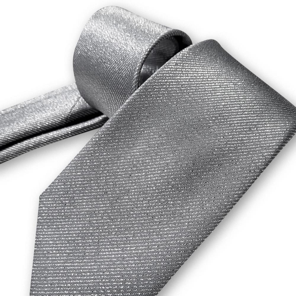 Krawatte silber lurex - 2