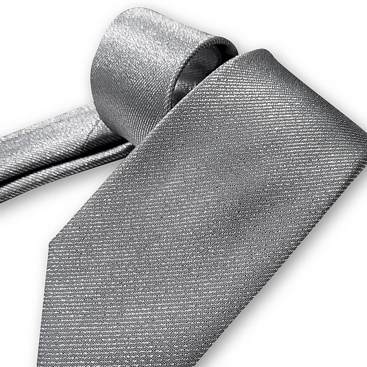 Krawatte silber lurex