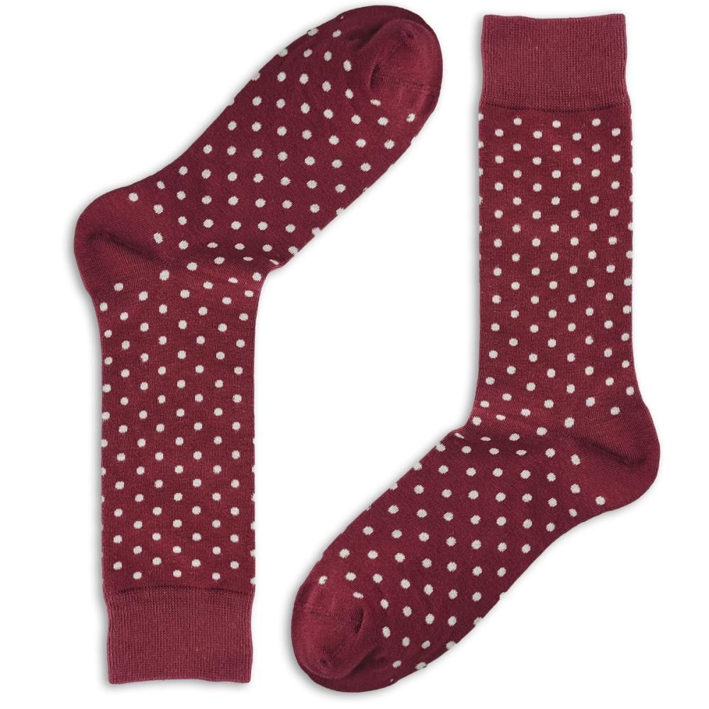 Lovely Socks Daily Dots bordeaux - 1