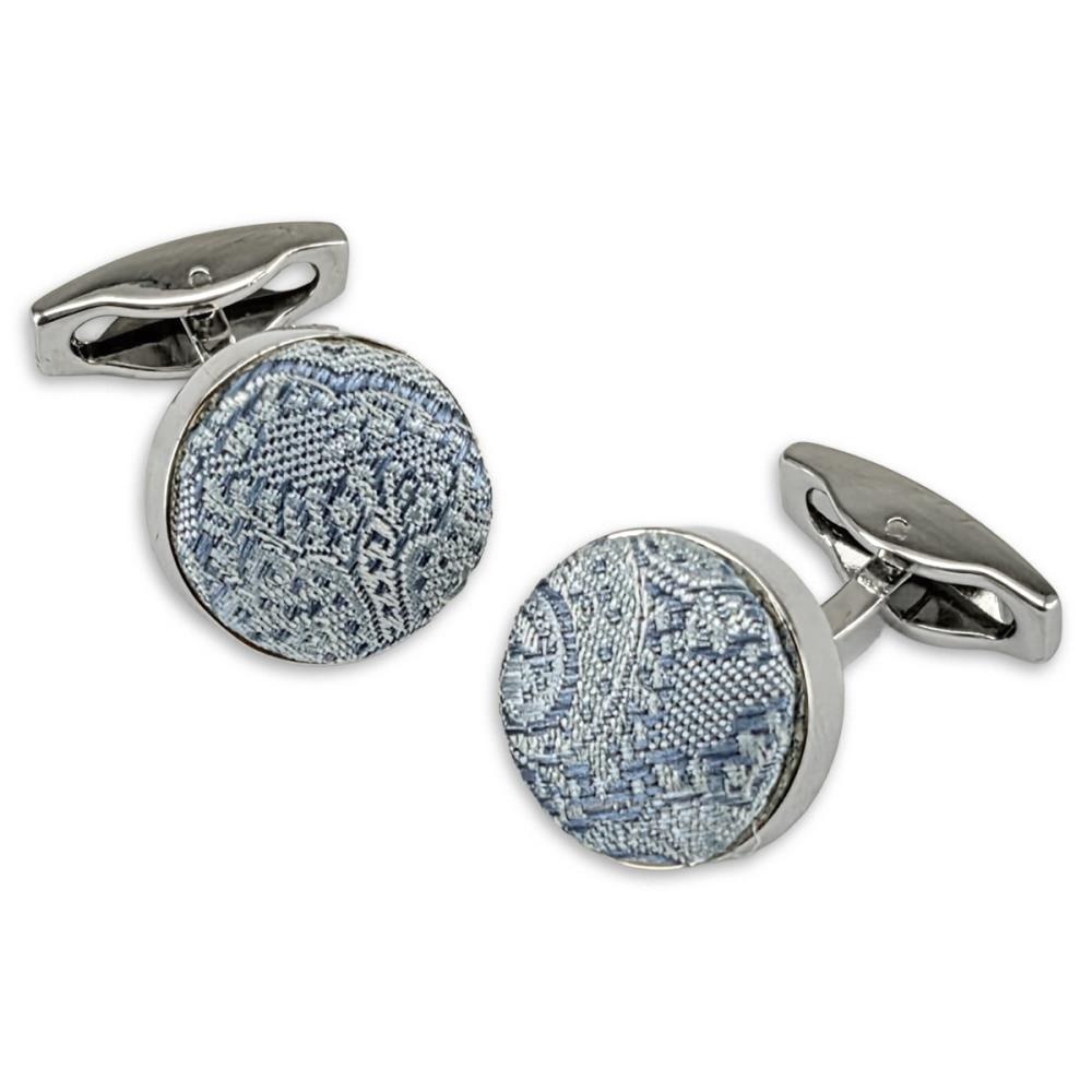 Manschettenknöpfe Eternal Paisley Light Blue - 1