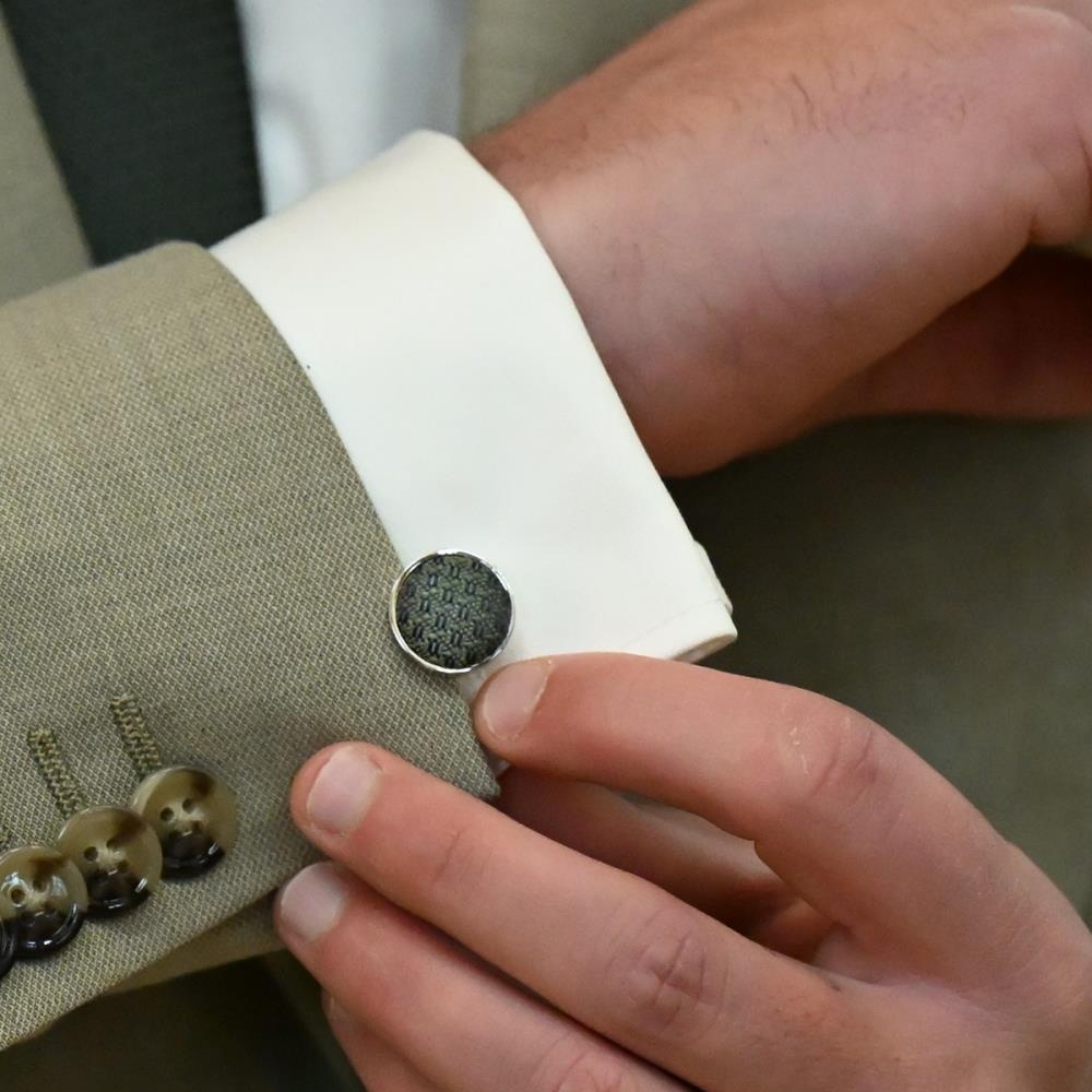 Manschettenknöpfe Majestic Mist Dark Green - 1