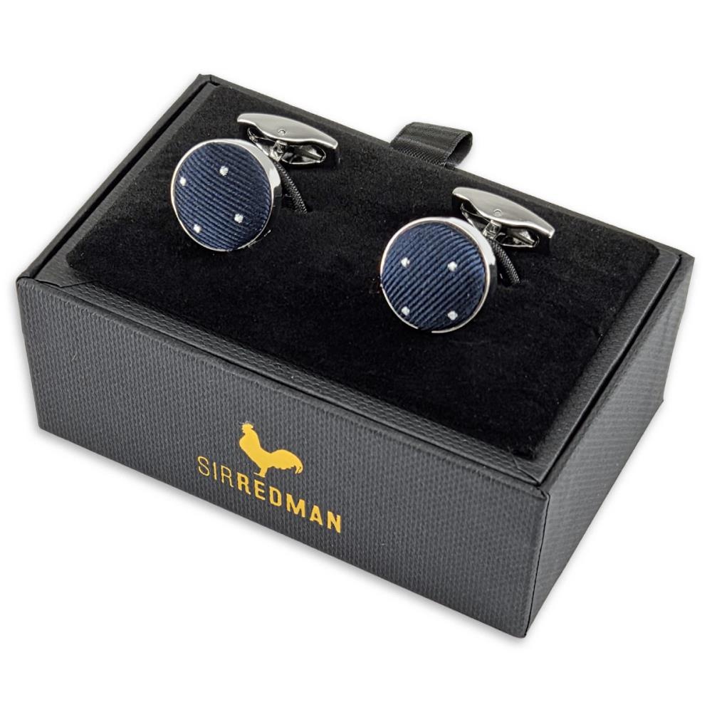 Manschettenknöpfe Mayfair Dots Navy - 2