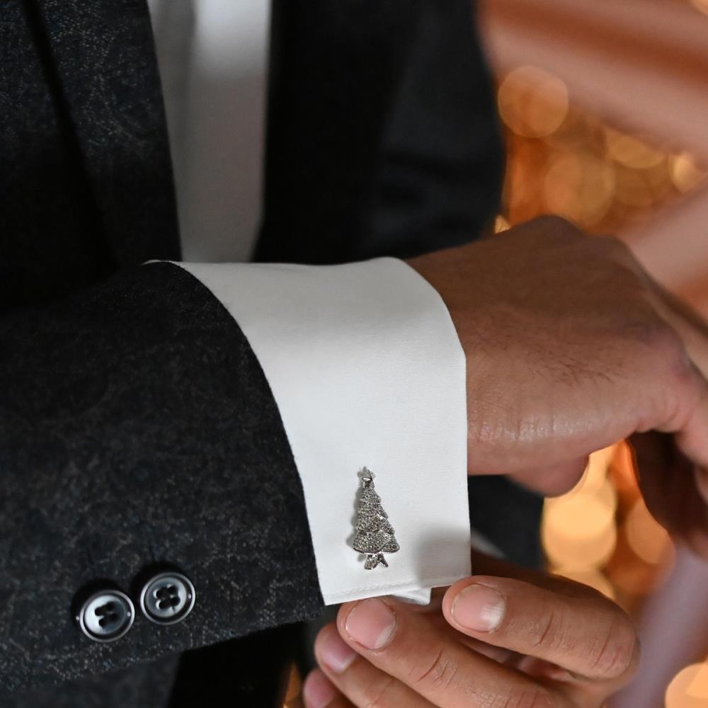 Manschettenknöpfe Weihnachtsbaum - 1