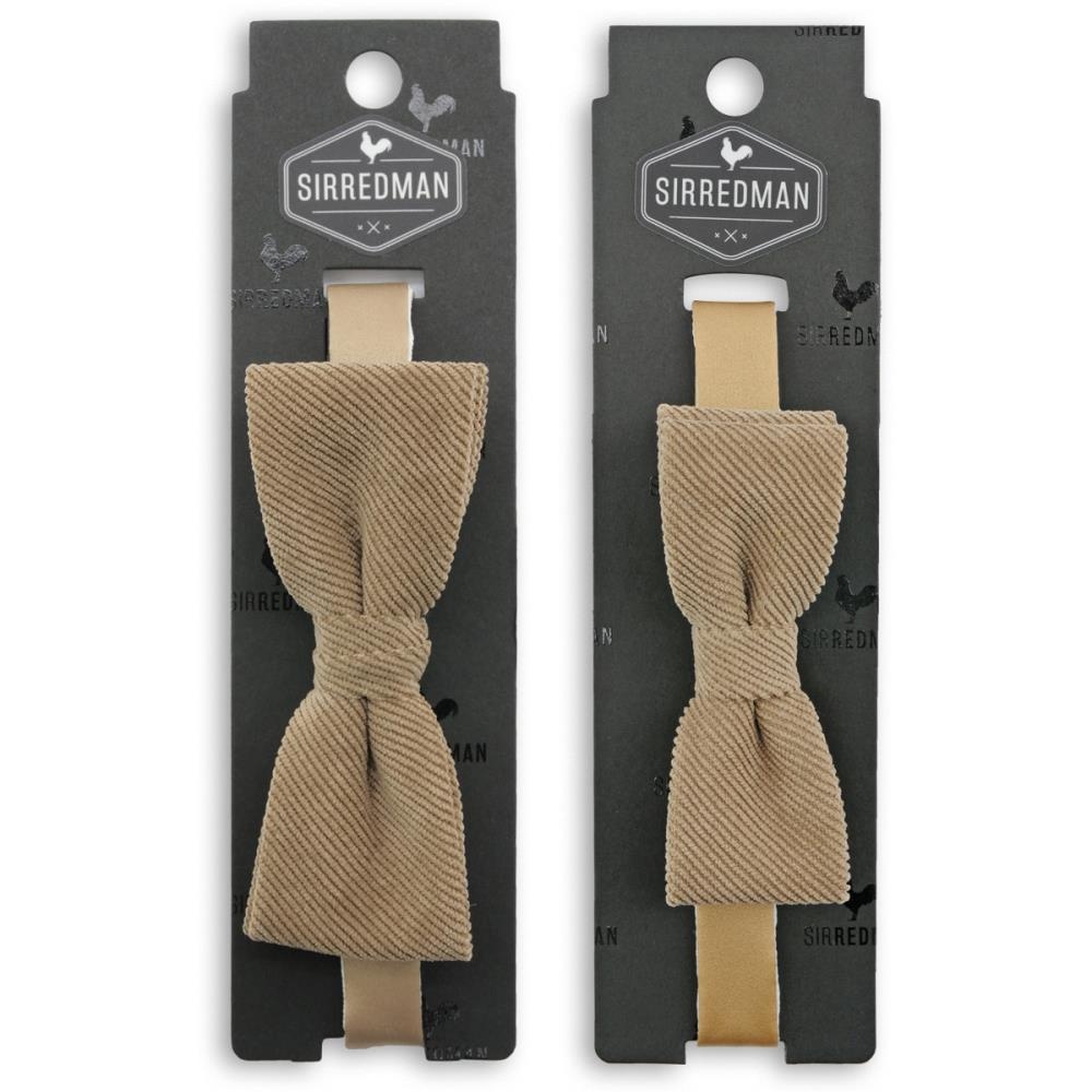 Mini-me Fliegen Set Corduroy dunkelbeige - 2