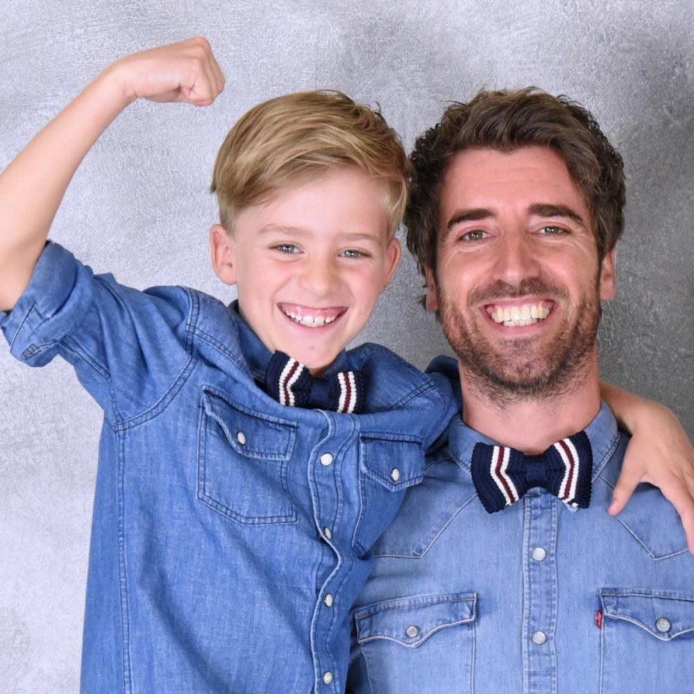 Mini-me Strickfliegen Set Amerika - 1