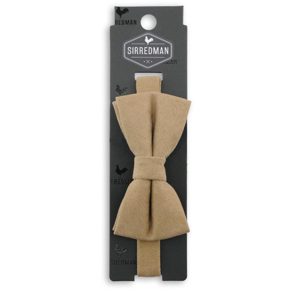 sandfarbene Fliege Soft Touch - 3