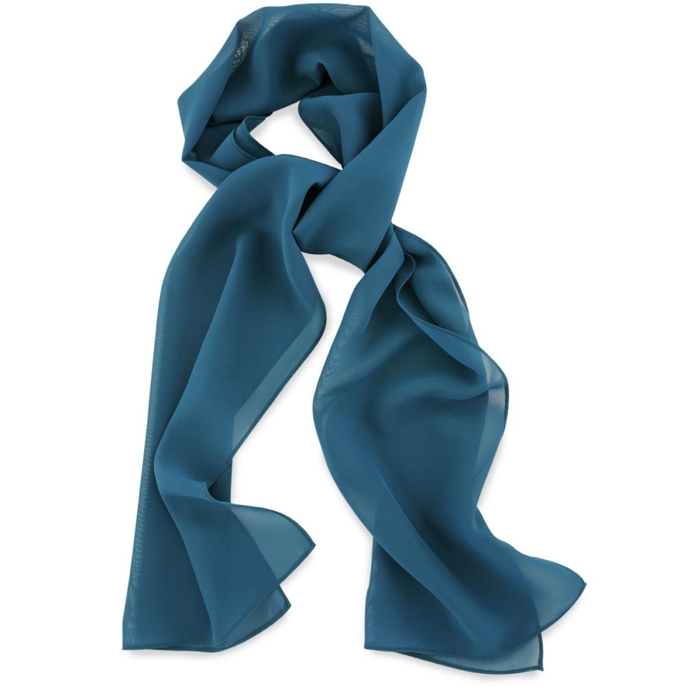 Schal Uni Antike blau länglich - 1
