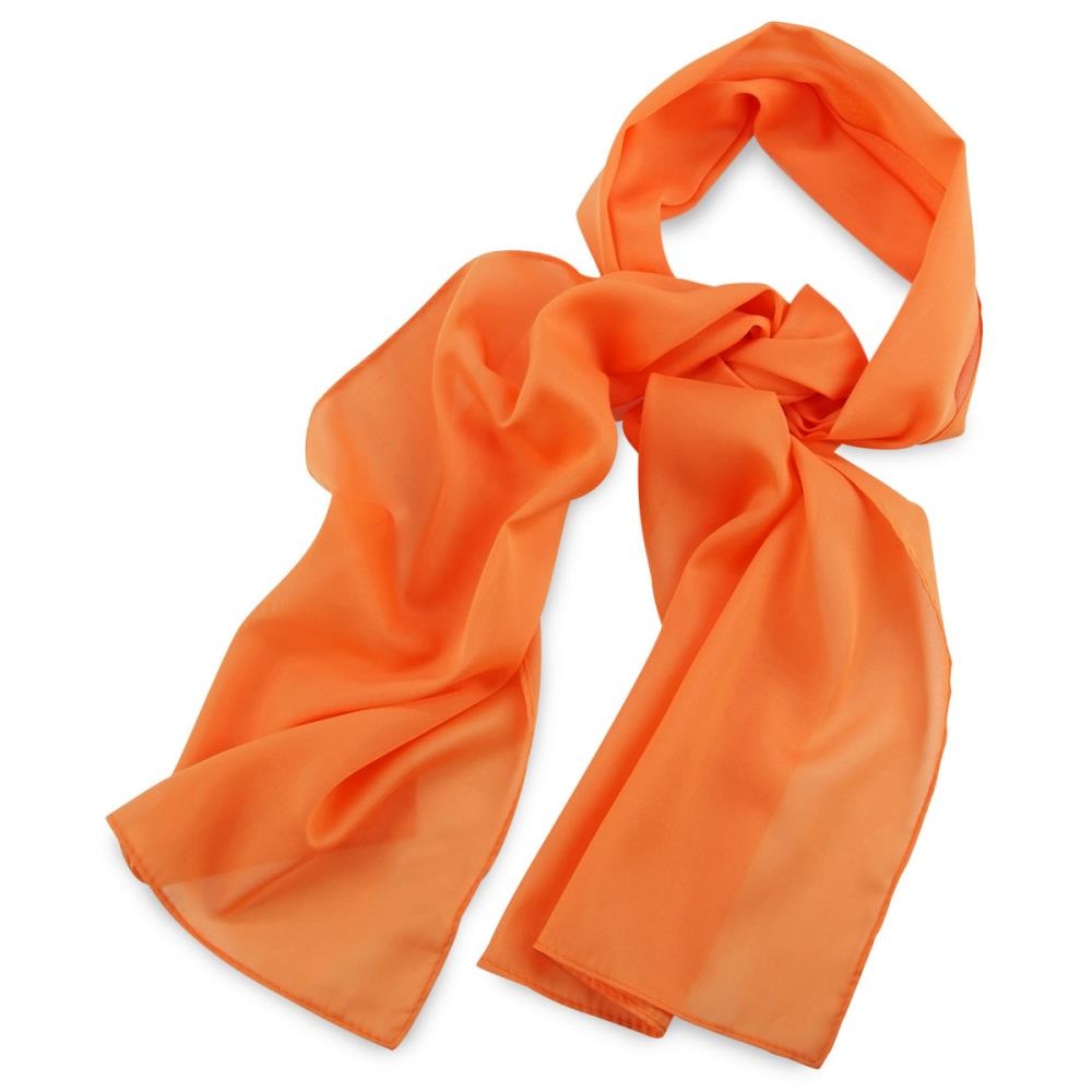 Schal Uni orange länglich - 1