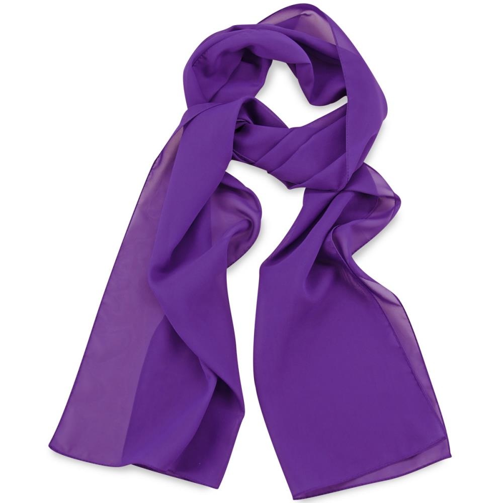 Schal Uni Violett länglich - 1