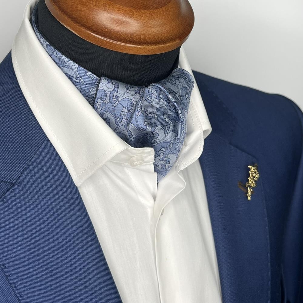 Schalkrawatte Horseman blue - 2