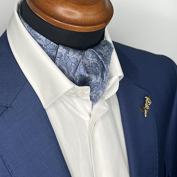 Schalkrawatte Horseman blue